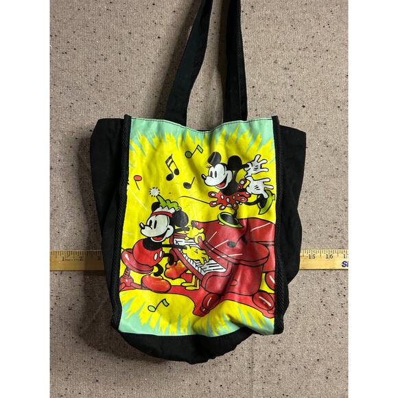 Disney World Mickey & Minnie Animated Poster Tote Bag – Small Black - Picture 1 of 9